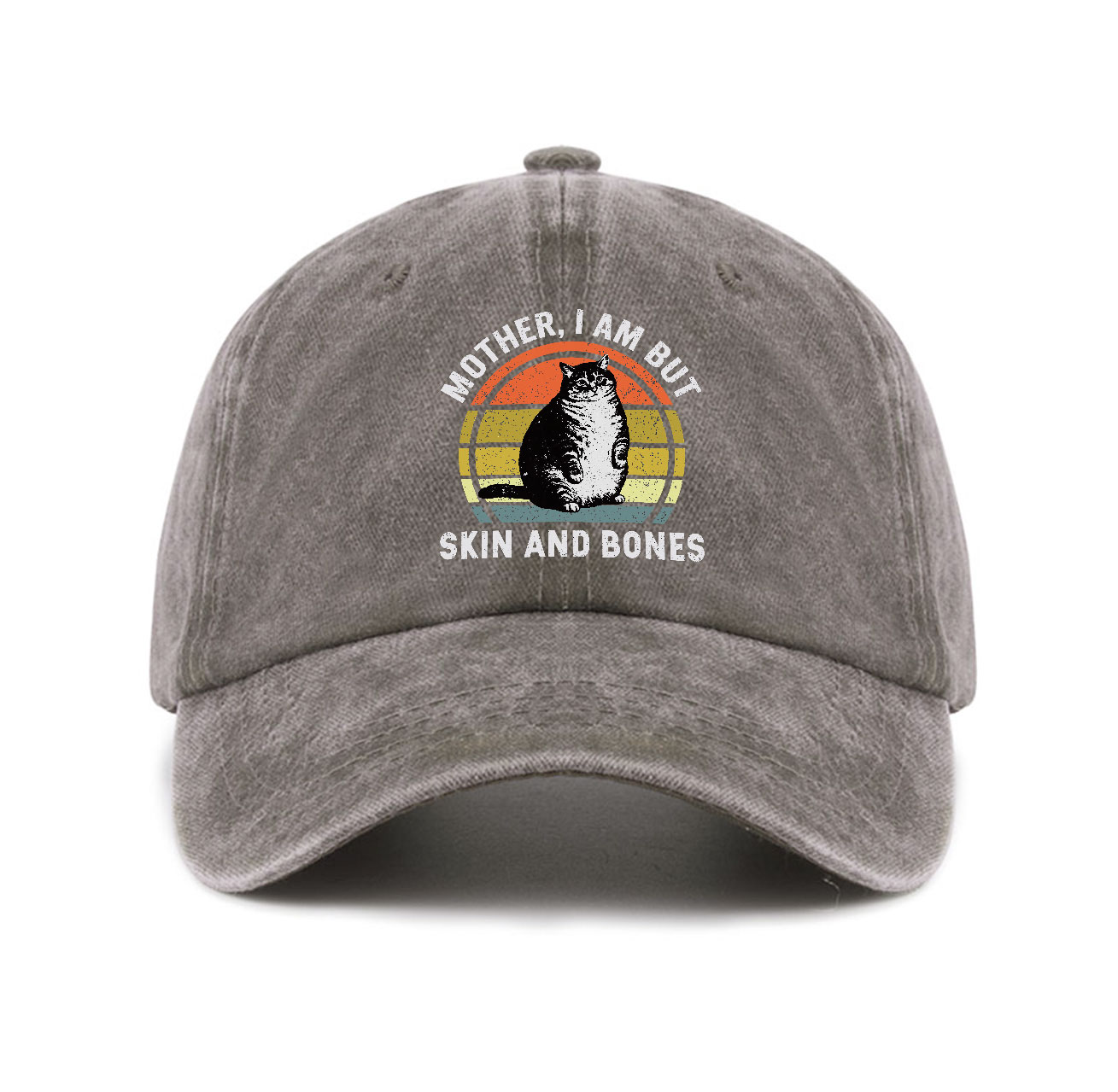 Purplehecate Mother I Am But Skin And Bones Funny Cat Baseball Cap