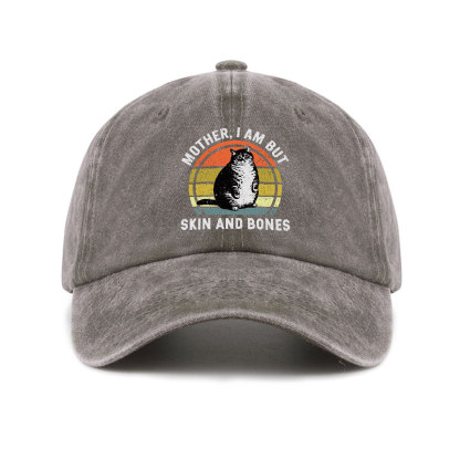 Purplehecate Mother I Am But Skin And Bones Funny Cat Baseball Cap