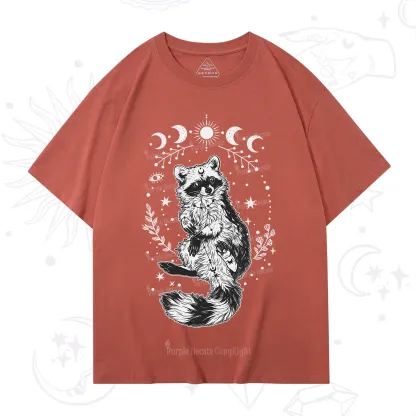 Purplehecate Lunar Magic Raccoon T-Shirt