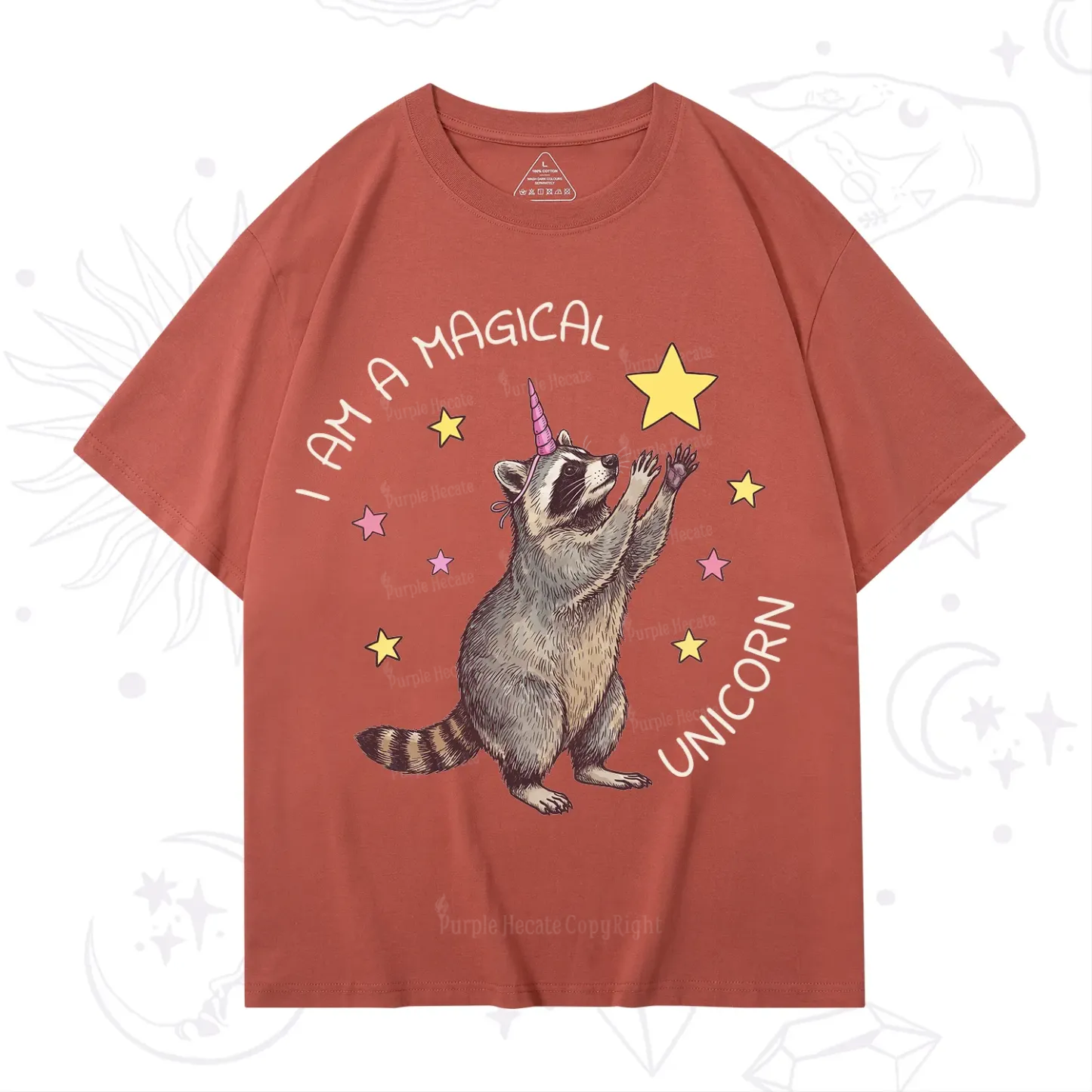 Purplehecate I Am A Magical Unicorn Raccoon T-Shirt