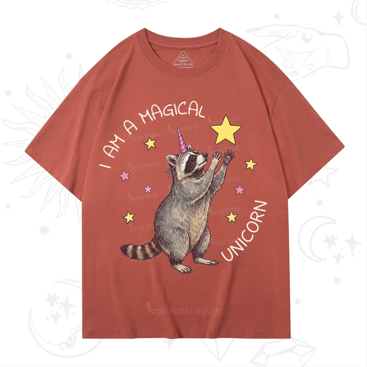 Purplehecate I Am A Magical Unicorn Raccoon T-Shirt