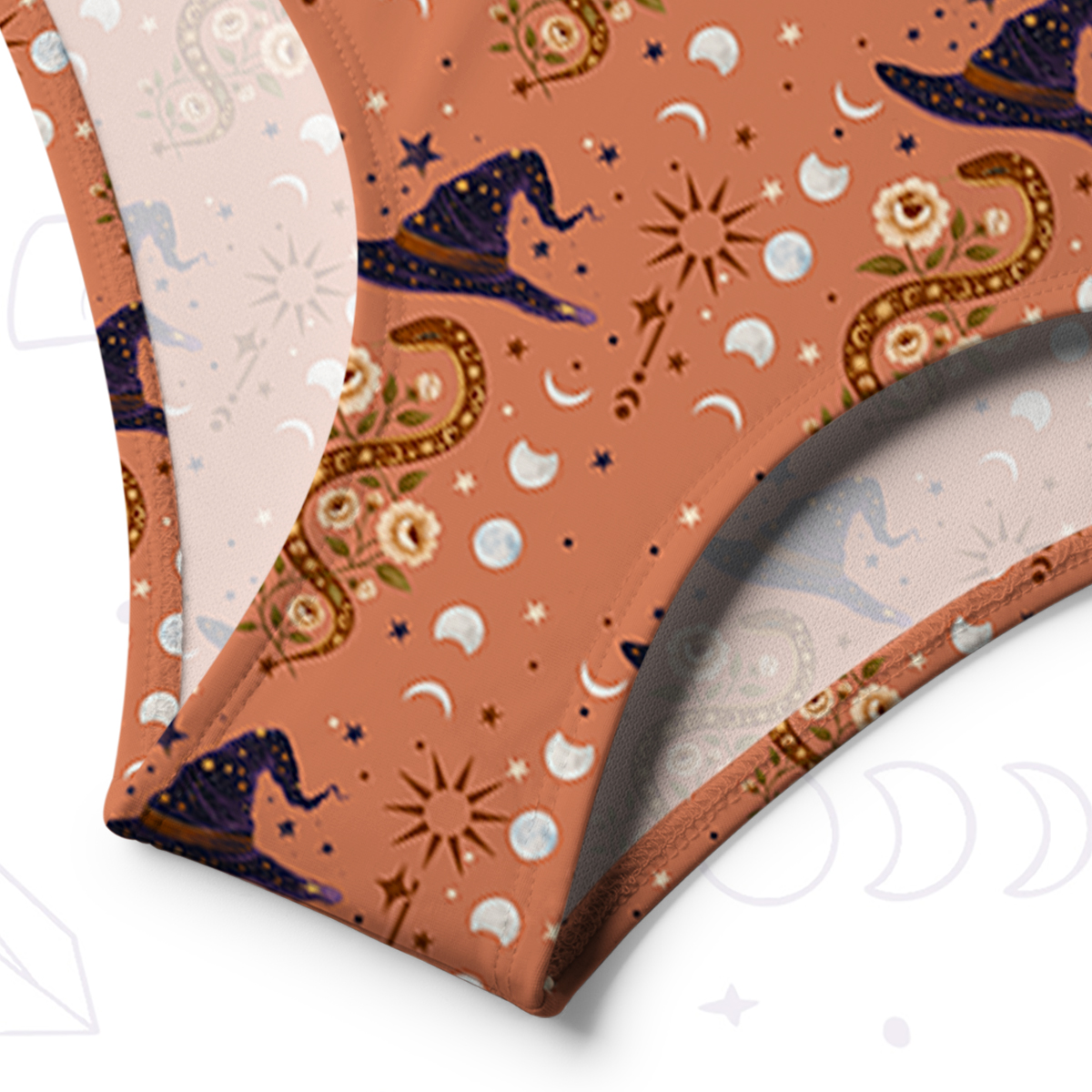 Purplehecate Witch's Enchantment One-Shoulder One-Piece Swimsuit