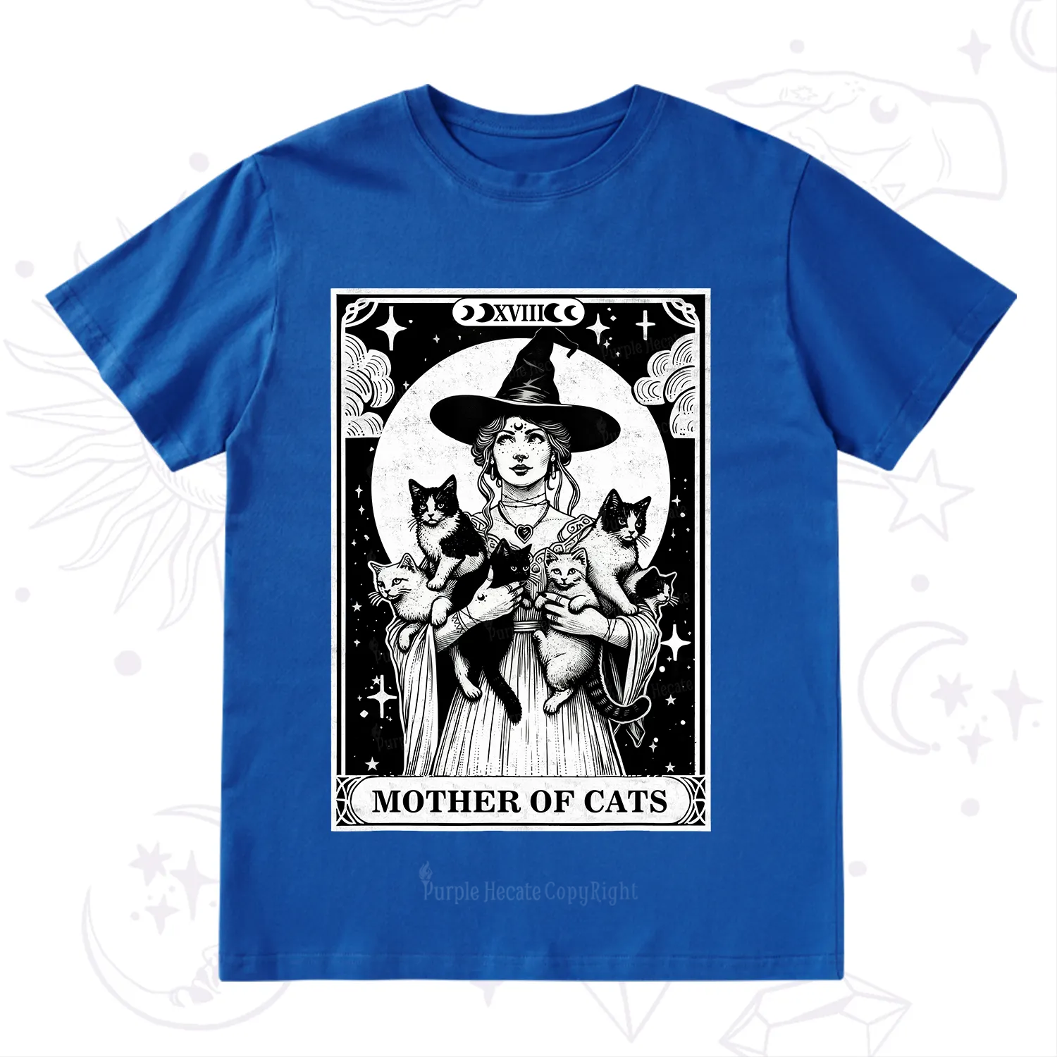 Purplehecate The Mother of Cats Tarot T-Shirt