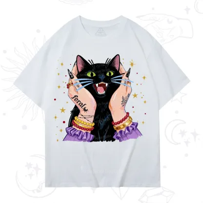 Purplehecate Feral Cat Magic T-Shirt
