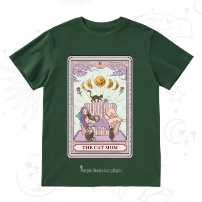 Purplehecate The Cat Mom Tarot T-Shirt