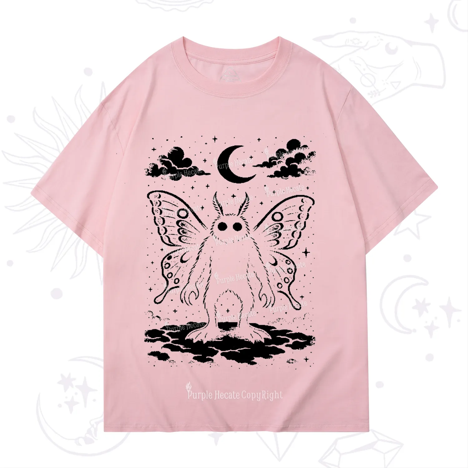 Purplehecate Celestial Cryptid Mothman T-Shirt