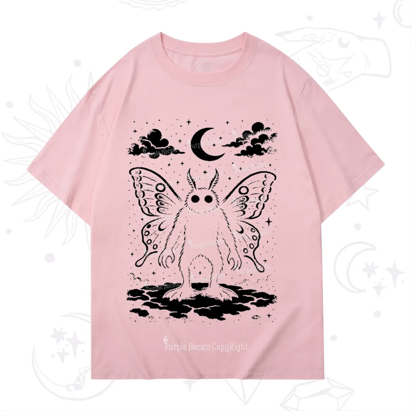 Purplehecate Celestial Cryptid Mothman T-Shirt