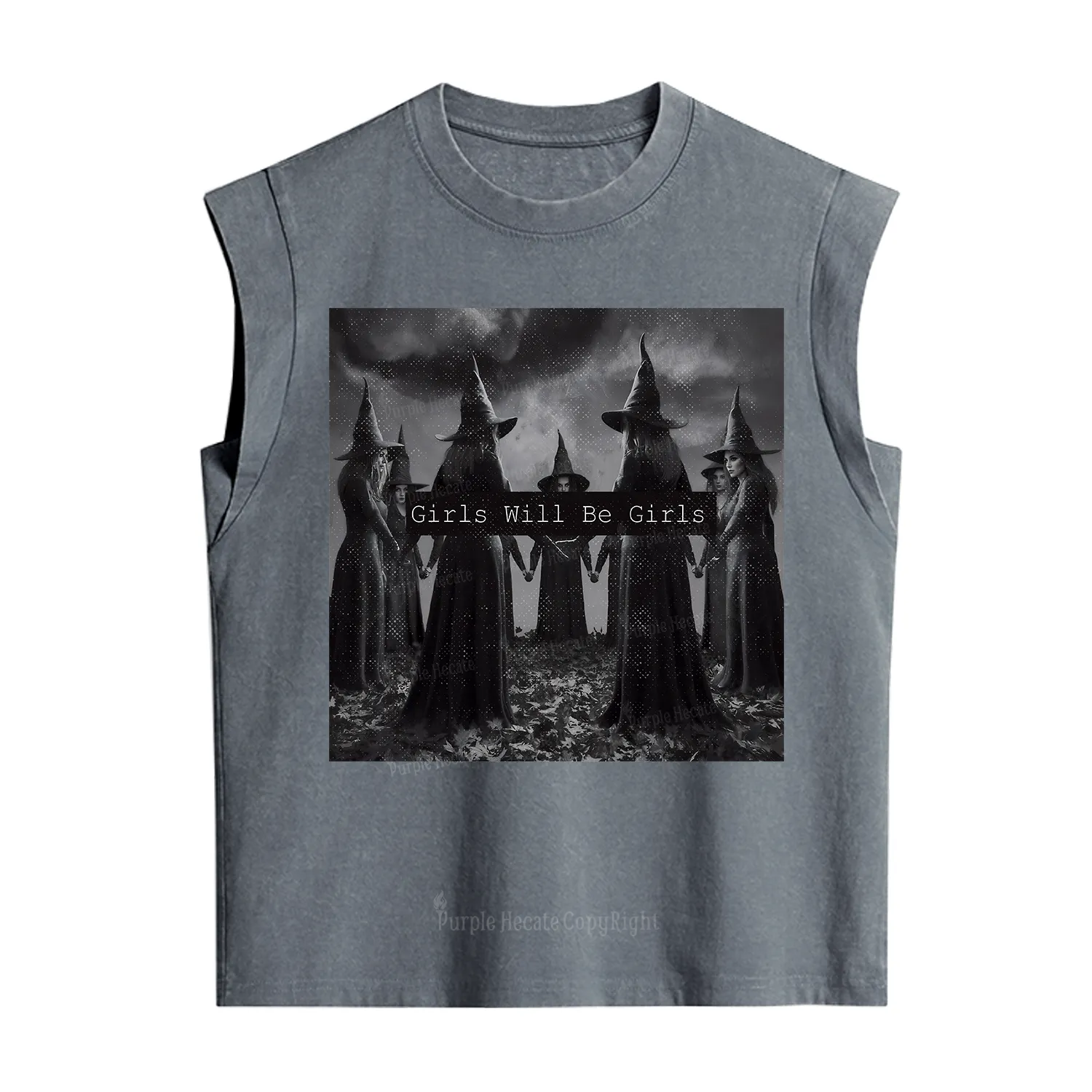 Purplehecate Vintage Girls Will Be Girls Witch Vintage Washed Tank