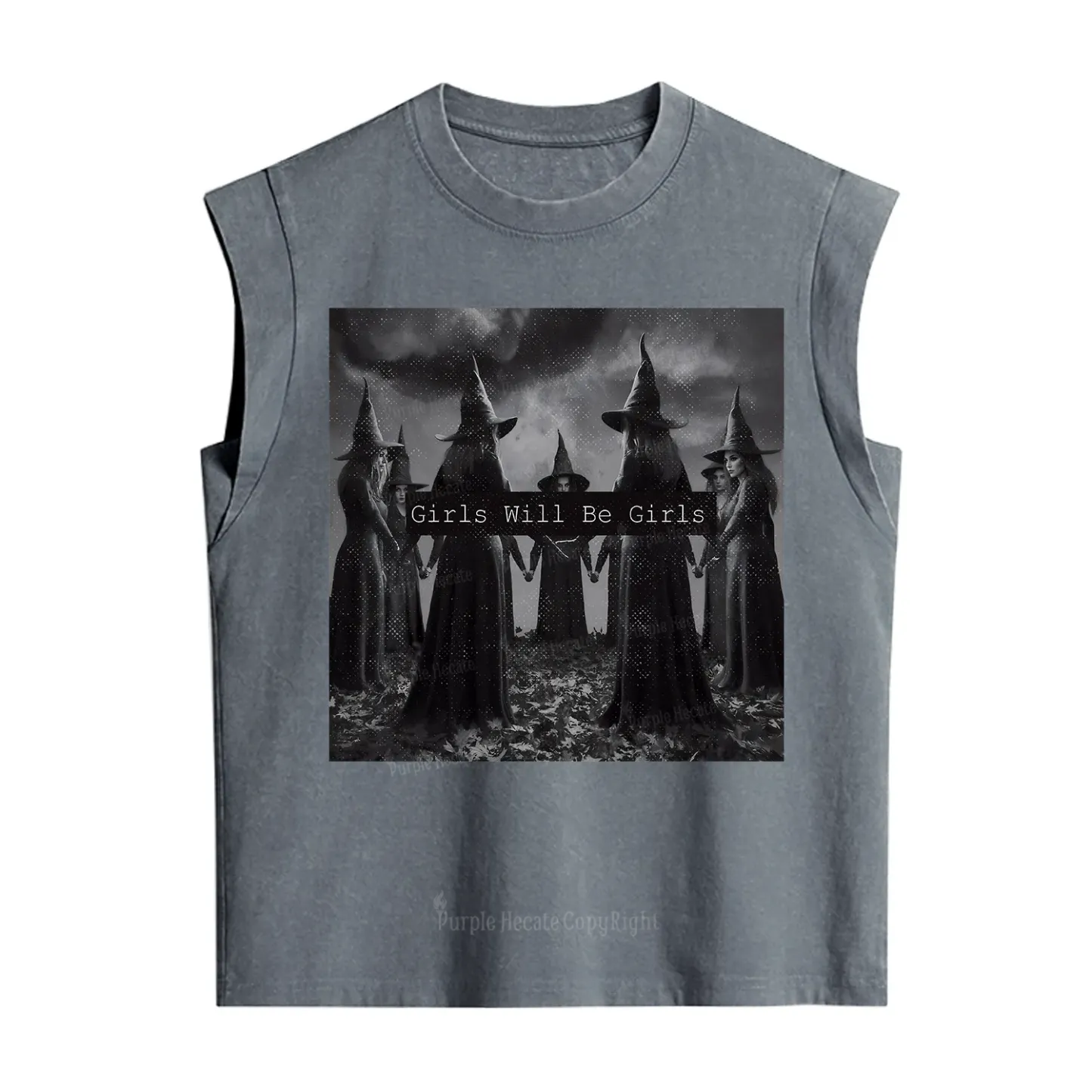 Purplehecate Vintage Girls Will Be Girls Witch Vintage Washed Tank