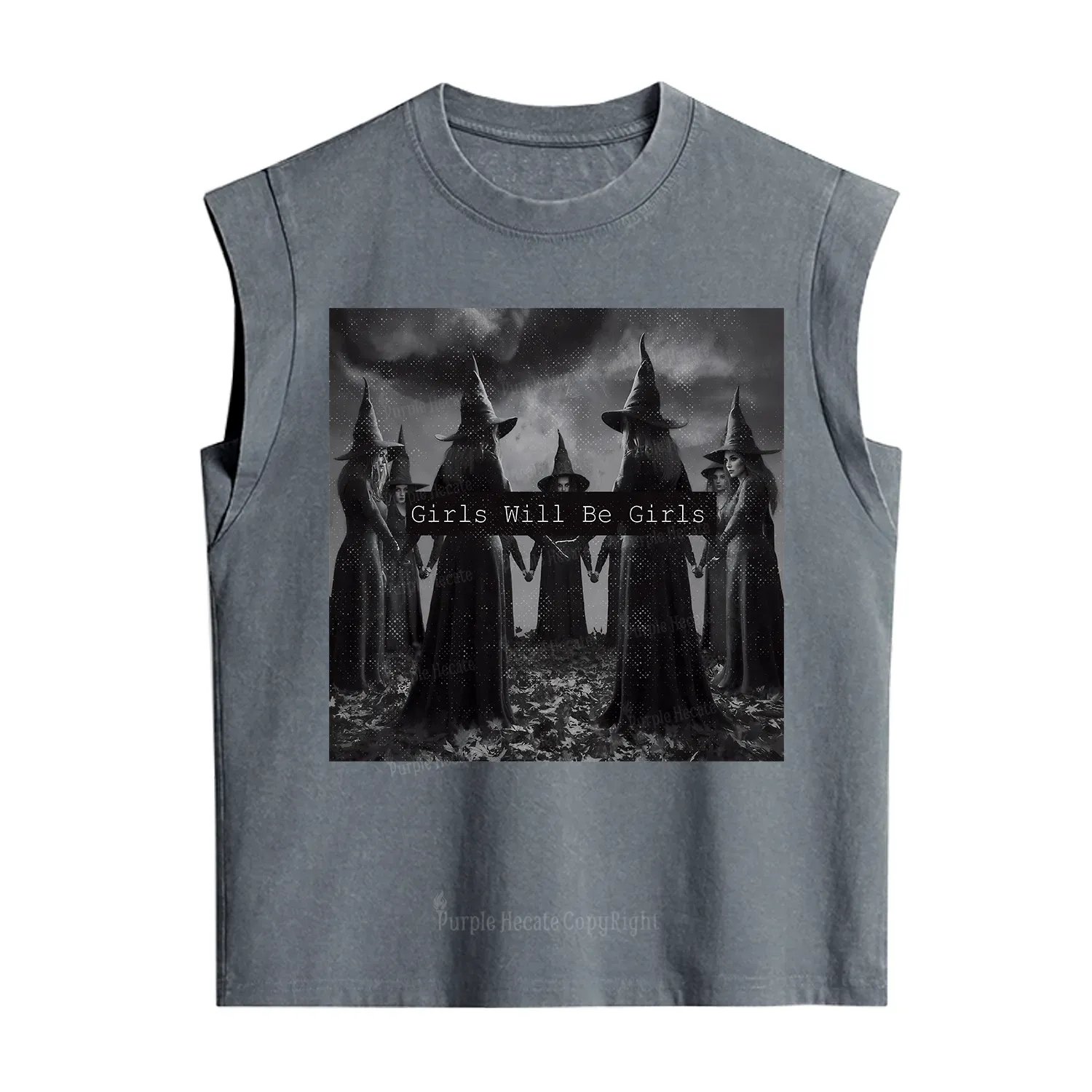 Purplehecate Vintage Girls Will Be Girls Witch Vintage Washed Tank