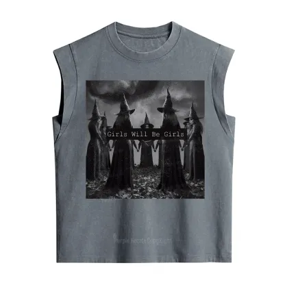 Purplehecate Vintage Girls Will Be Girls Witch Vintage Washed Tank