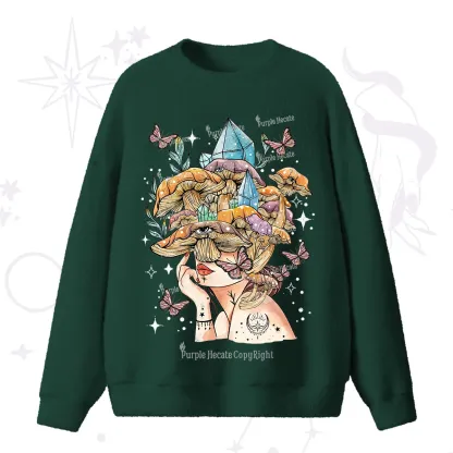 Purplehecate Crystal Goddess Fuzzy Ugly Sweater