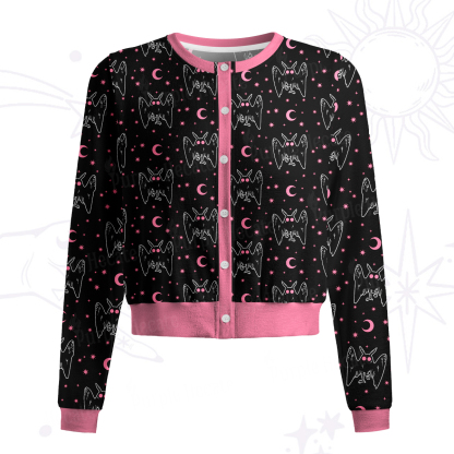 Purplehecate Witchy Mothman Night Knit Cardigan