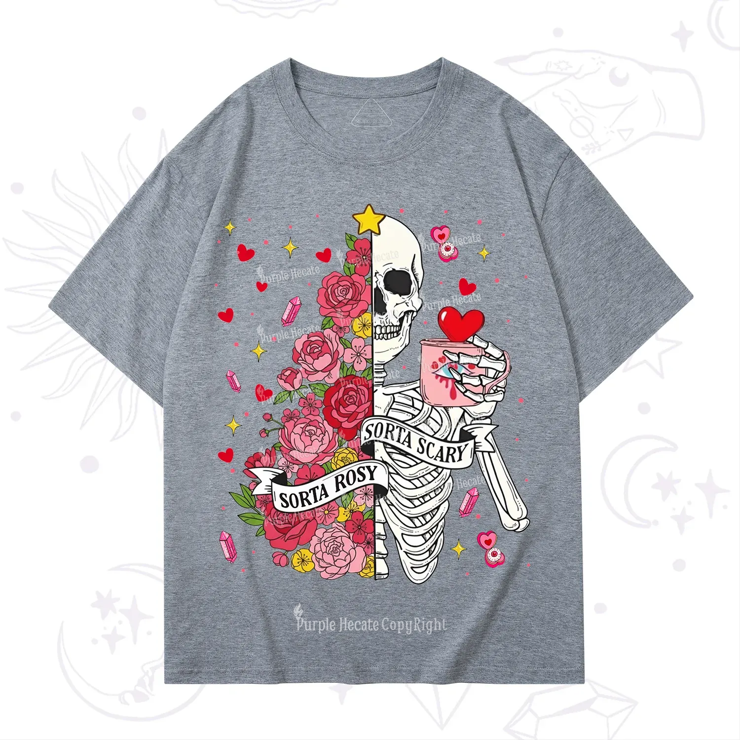 Purplehecate Sorta Rosy Sorta Scary Valentine T-Shirt