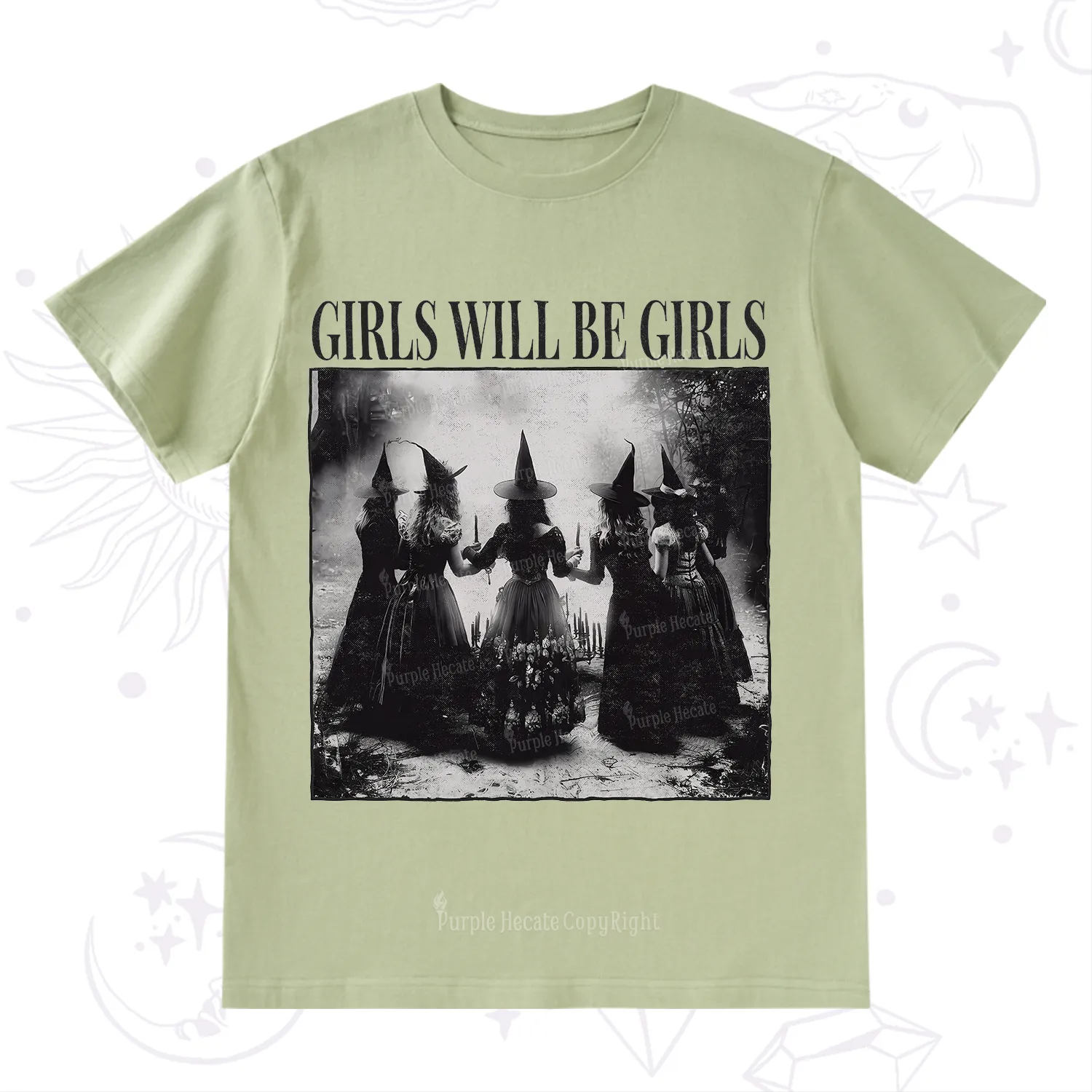 Purplehecate Girl Will Be Girl Witch T-Shirt
