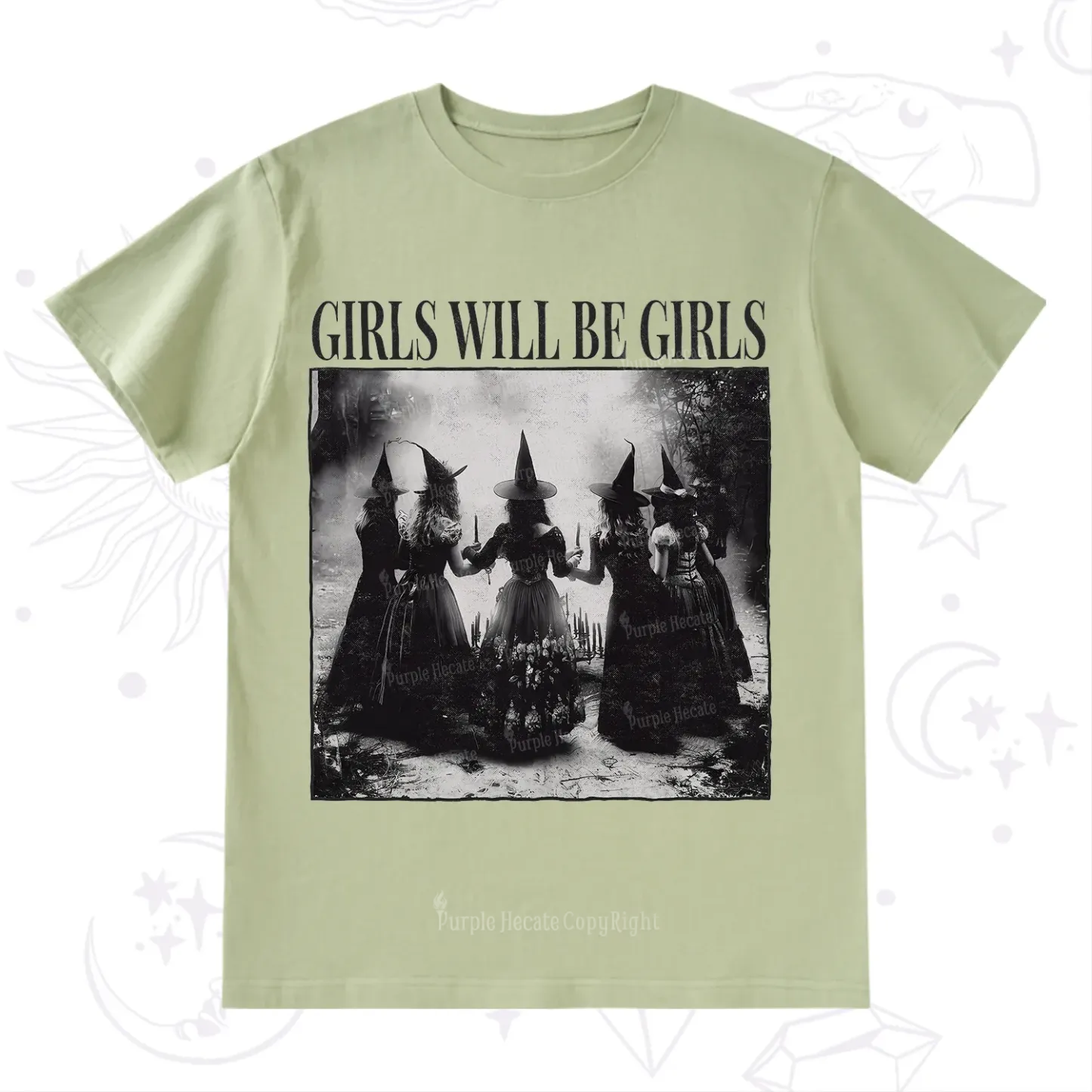 Purplehecate Girl Will Be Girl Witch T-Shirt