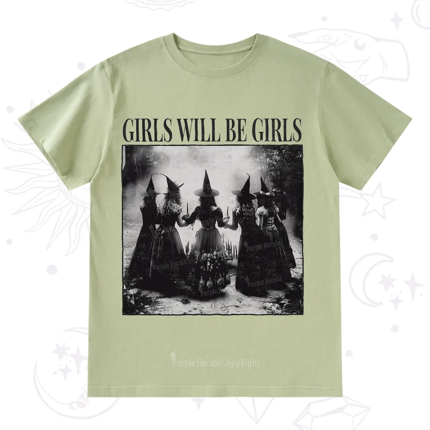Purplehecate Girl Will Be Girl Witch T-Shirt