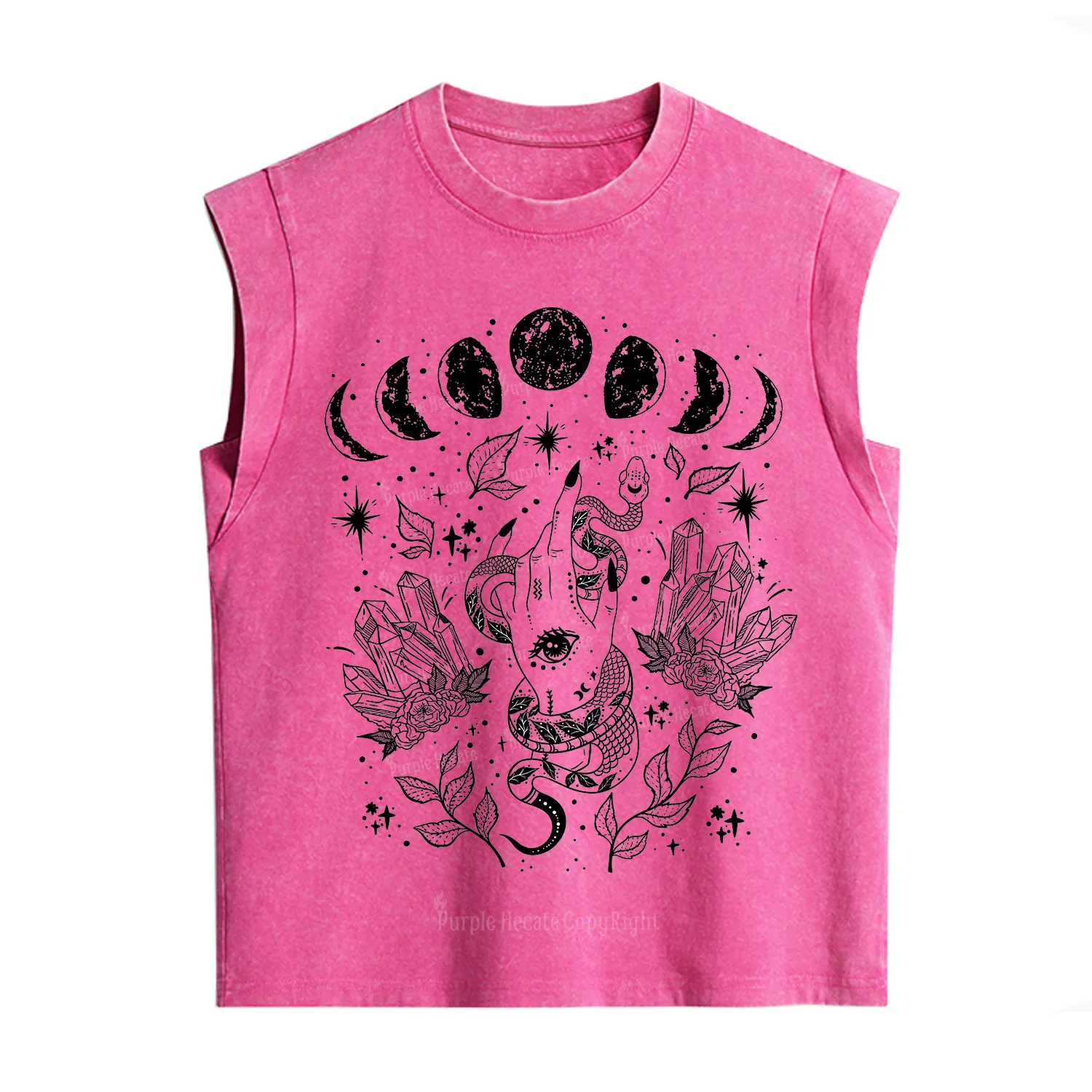 Purplehecate Reach For The Moon Vintage Washed Tank