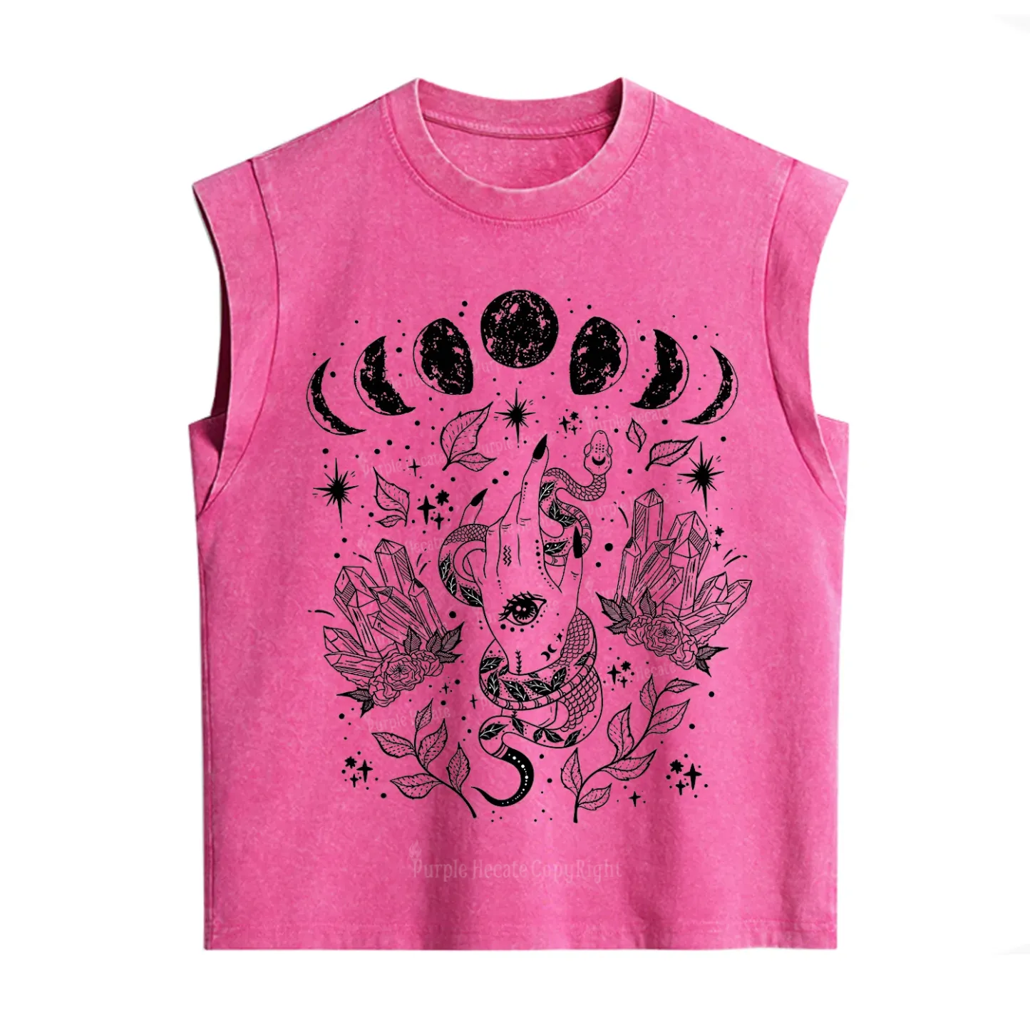 Purplehecate Reach For The Moon Vintage Washed Tank