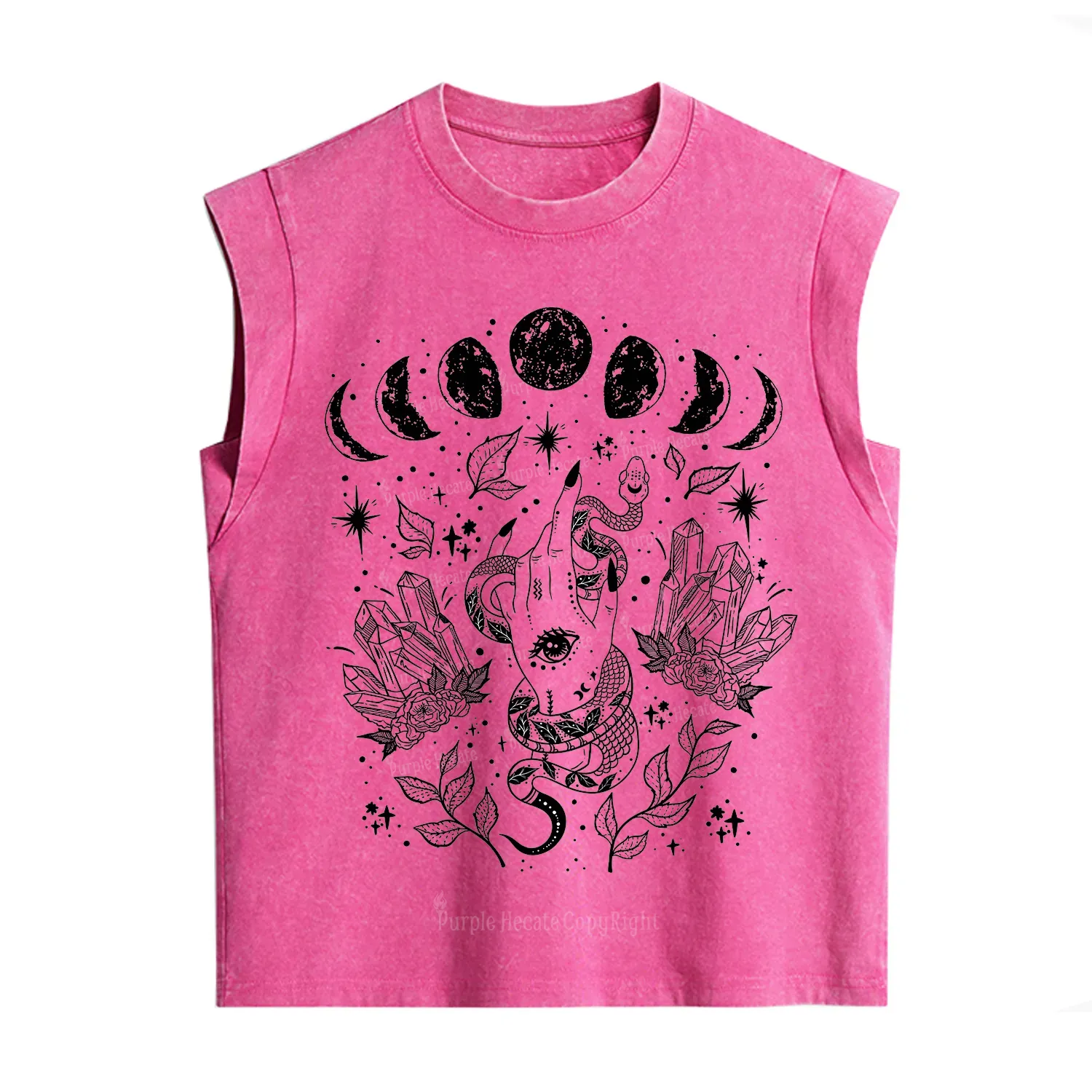 Purplehecate Reach For The Moon Vintage Washed Tank