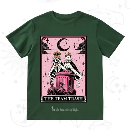 Purplehecate The Trash Kingdom's Tarot Opossum and Raccoon T-Shirt