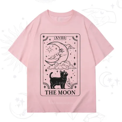 Purplehecate The Moon Tarot Card Cat T-Shirt