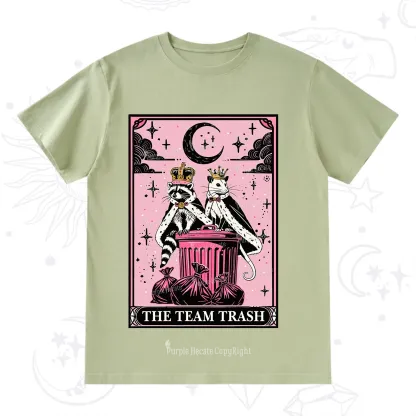 Purplehecate The Trash Kingdom's Tarot Opossum and Raccoon T-Shirt