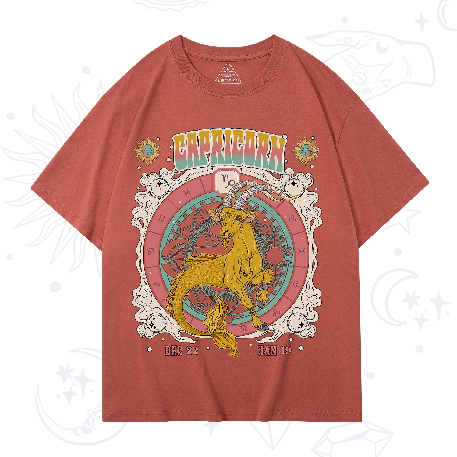 Purplehecate Capricorn Cosmic Zodiac T-Shirt