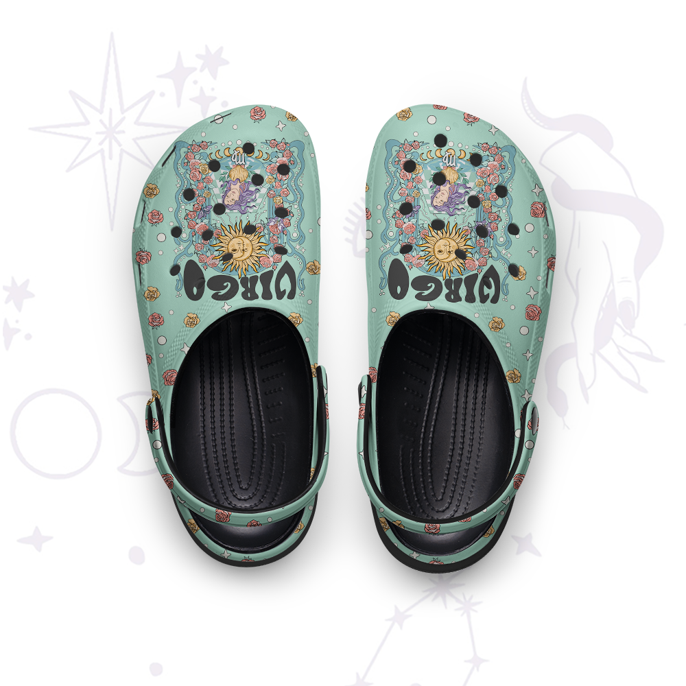 Purplehecate Virgo Spirit Zodiac Rubber Clogs