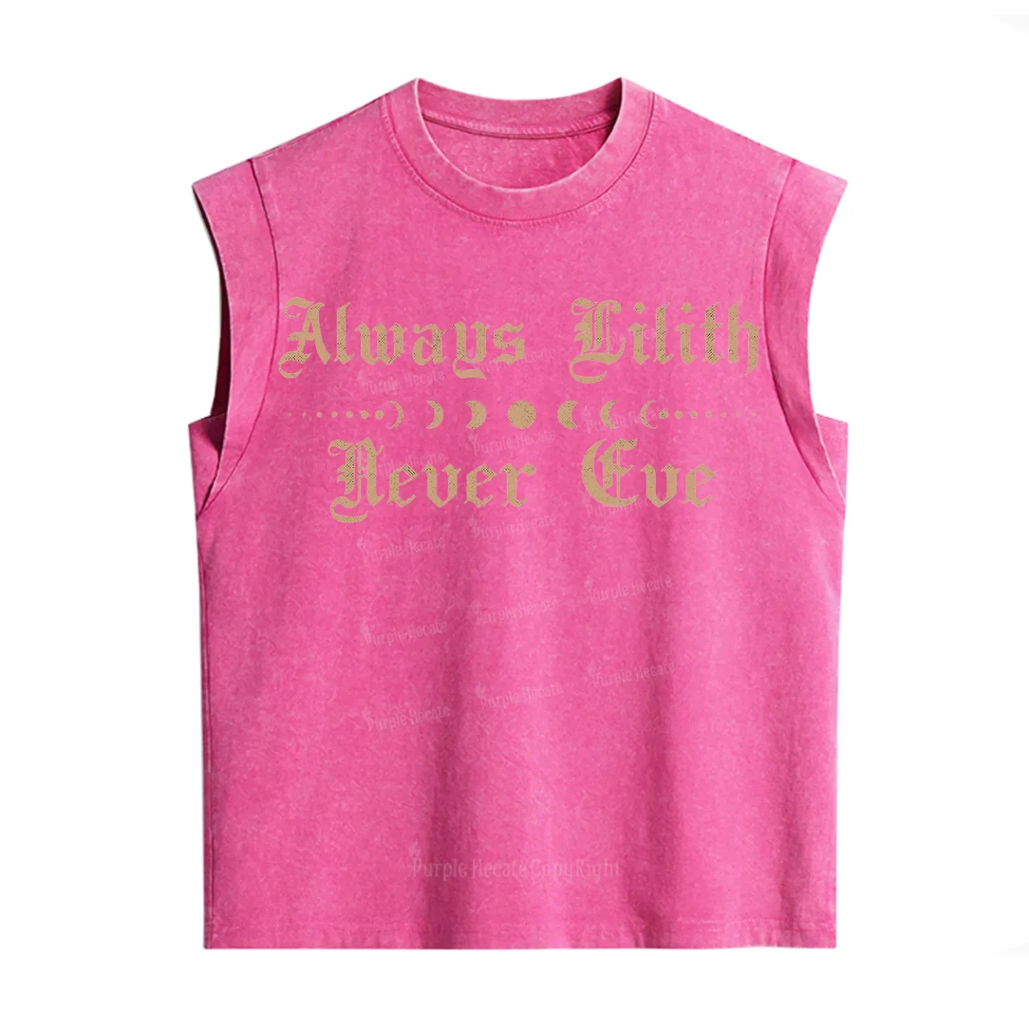 Purplehecate Always Lilith Never Eve Vintage Washed Tank