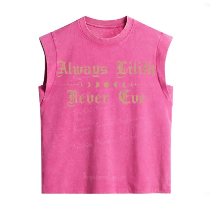 Purplehecate Always Lilith Never Eve Vintage Washed Tank