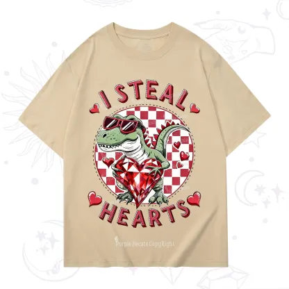 Purplehecate I Steal Hearts Valentine T-Shirt