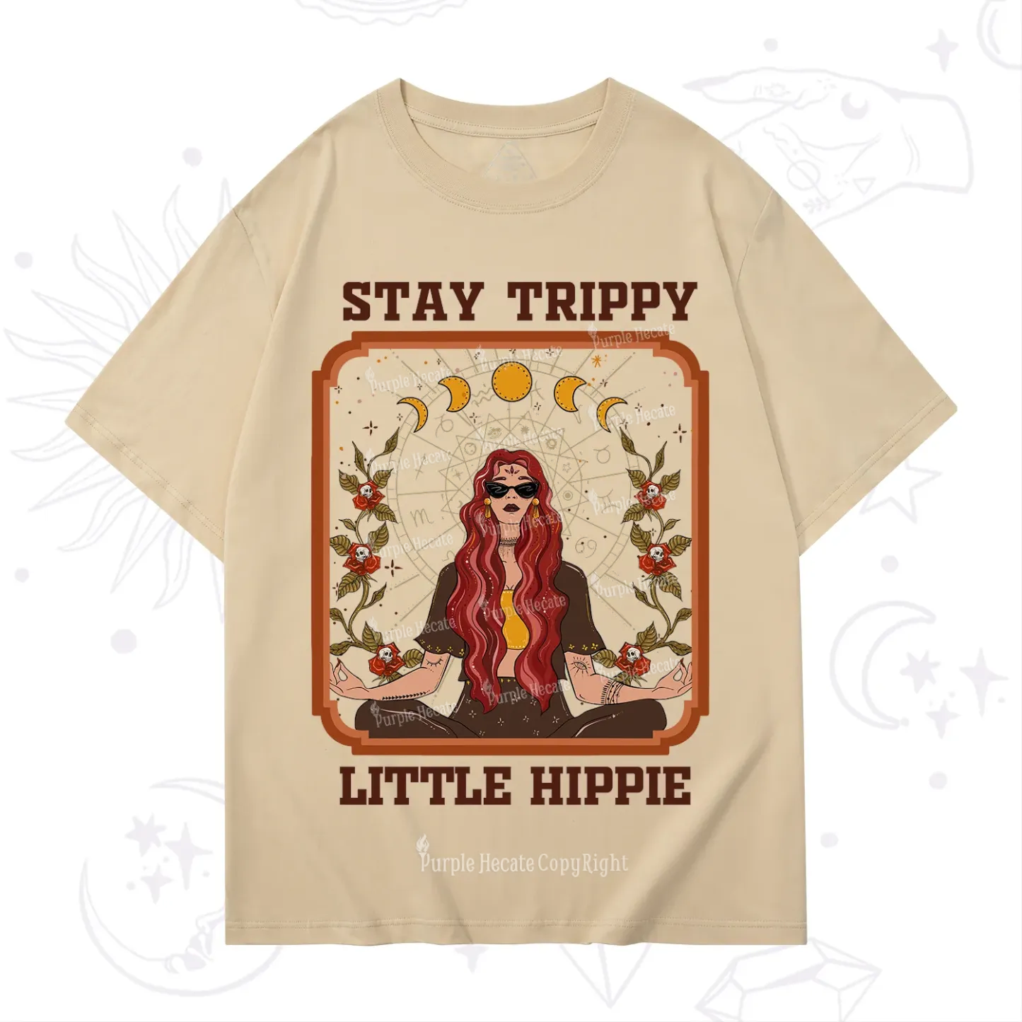 Purplehecate Stay Trippy Little Witchy Hippie T-Shirt