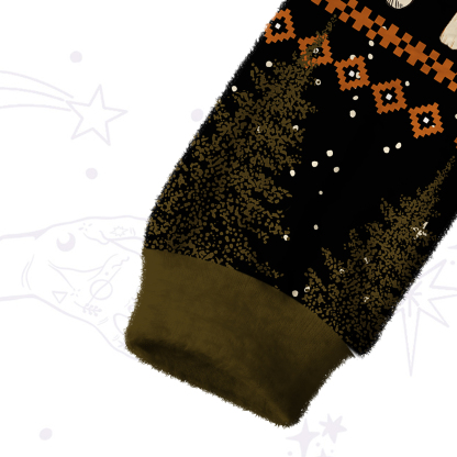 Purplehecate Mystic Woods Fuzzy Crewneck Sweater