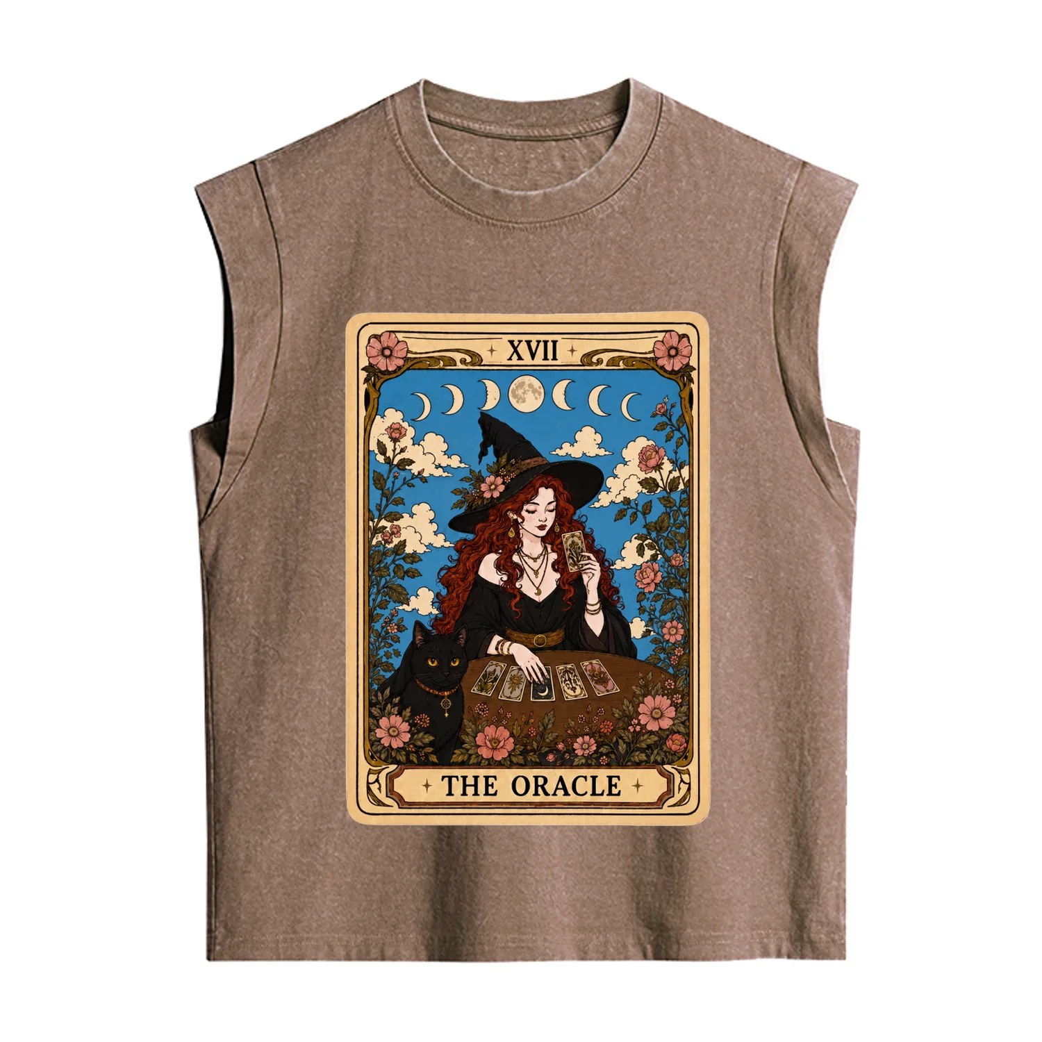 Purplehecate The Oracle Witch Tarot Vintage Washed Tank