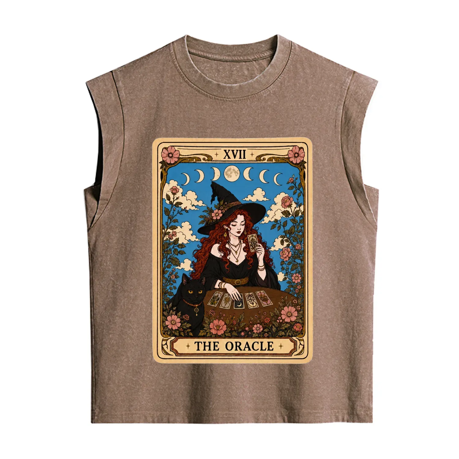 Purplehecate The Oracle Witch Tarot Vintage Washed Tank