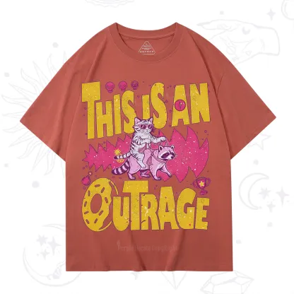 Purplehecate This Is An Outrage Angry Raccoons T-Shirt