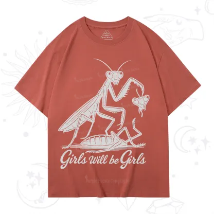 Purplehecate Girls Will Be Girls Praying Mantis T-Shirt