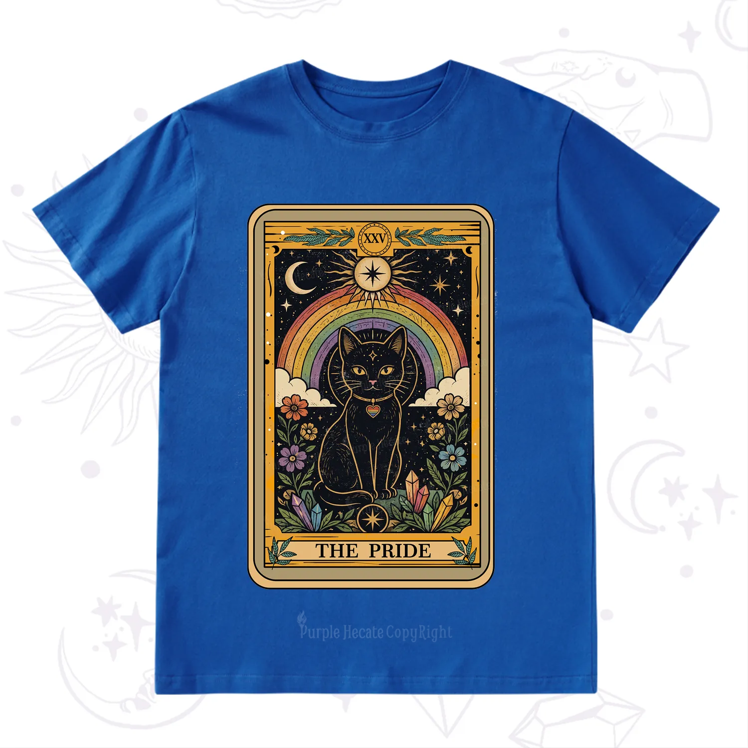 Purplehecate The Pride Black Cat Tarot T-Shirt