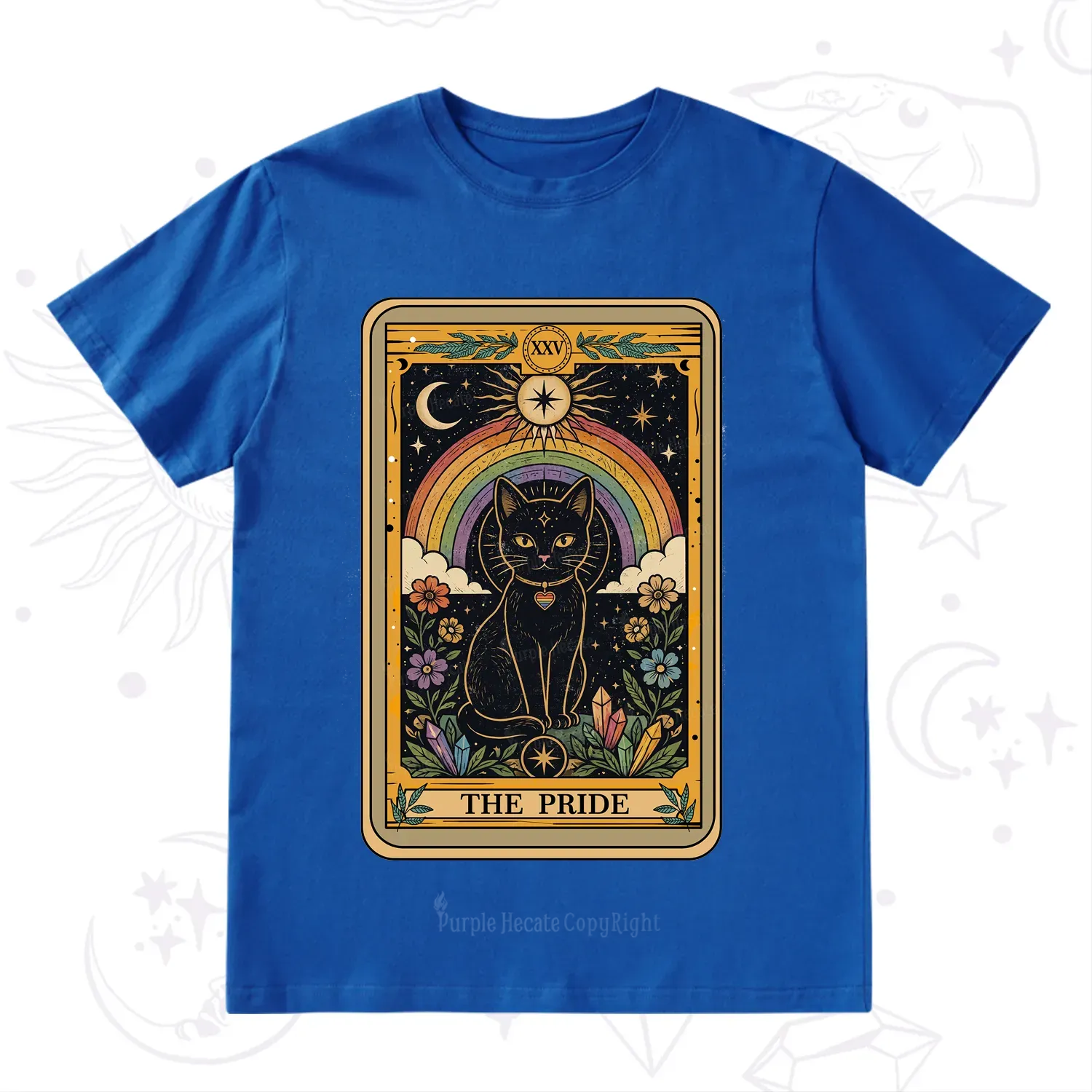 Purplehecate The Pride Black Cat Tarot T-Shirt