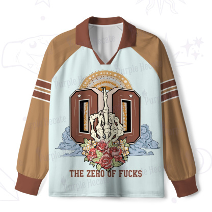 Purplehecate The Zero of Fucks No Apologies Long Sleeve Jersey Shirt