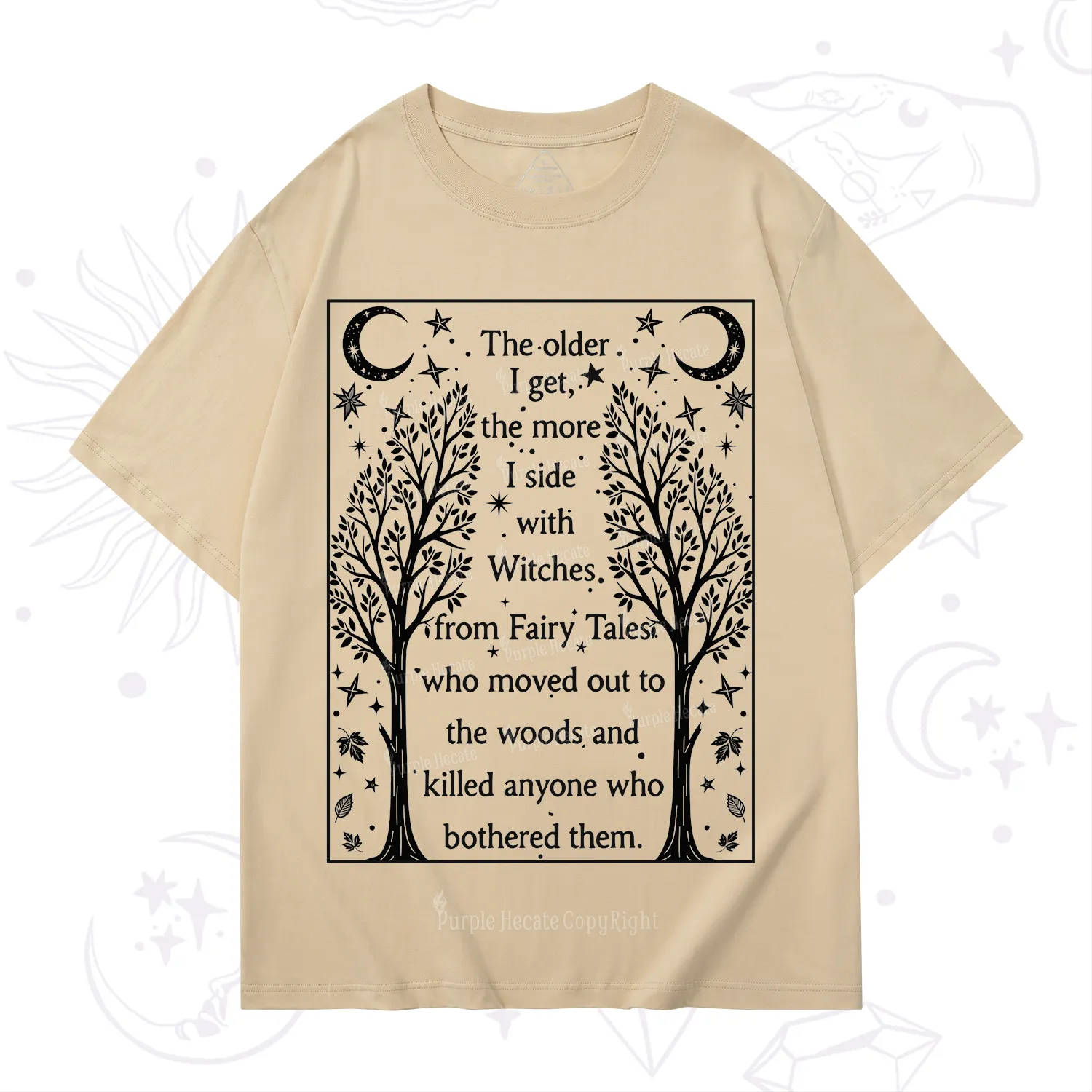 Purplehecate Side With Witches T-Shirt