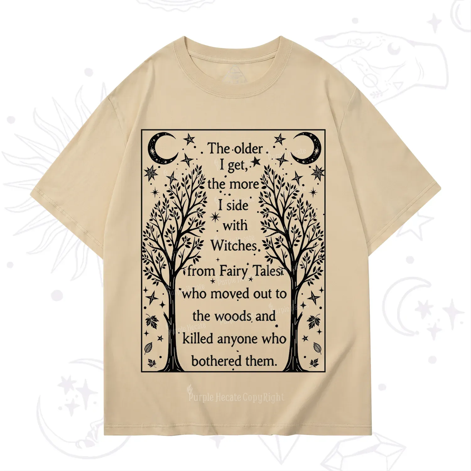 Purplehecate Side With Witches T-Shirt