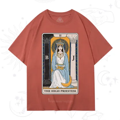 Purplehecate The High Priestess Tarot Card T-Shirt