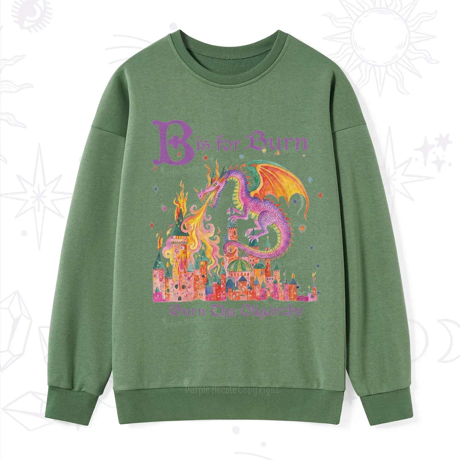 Purplehecate Burn The Oligarchy Sweatshirt