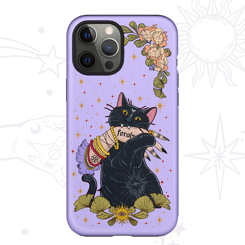 Purplehecate Feral Cat Phone Case