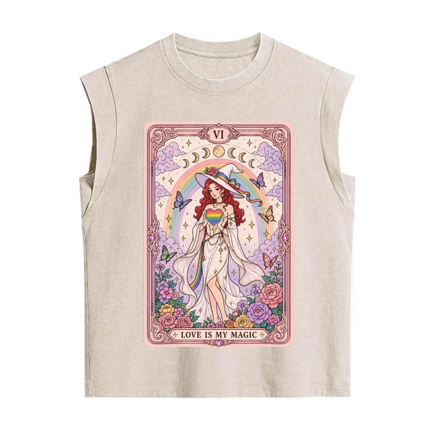 Purplehecate The Love Is My Magic Tarot Pride Vintage Washed Tank
