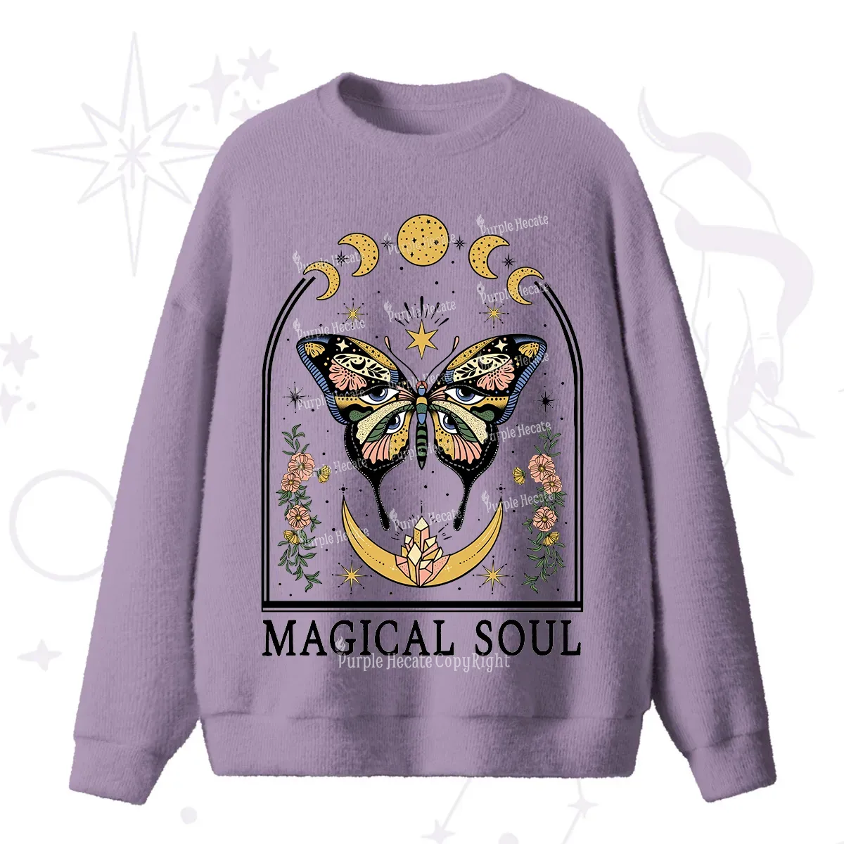 Purplehecate Magical Soul Fuzzy Ugly Sweater