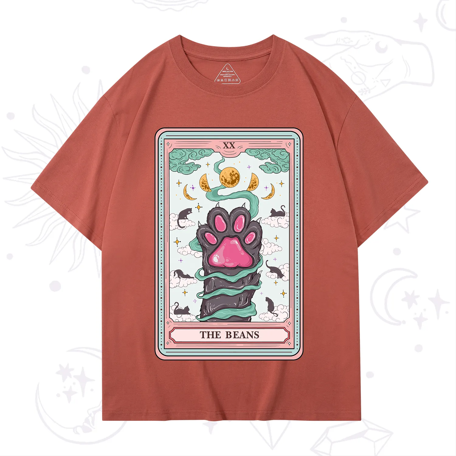 Purplehecate The Beans Cat Tarot T-Shirt