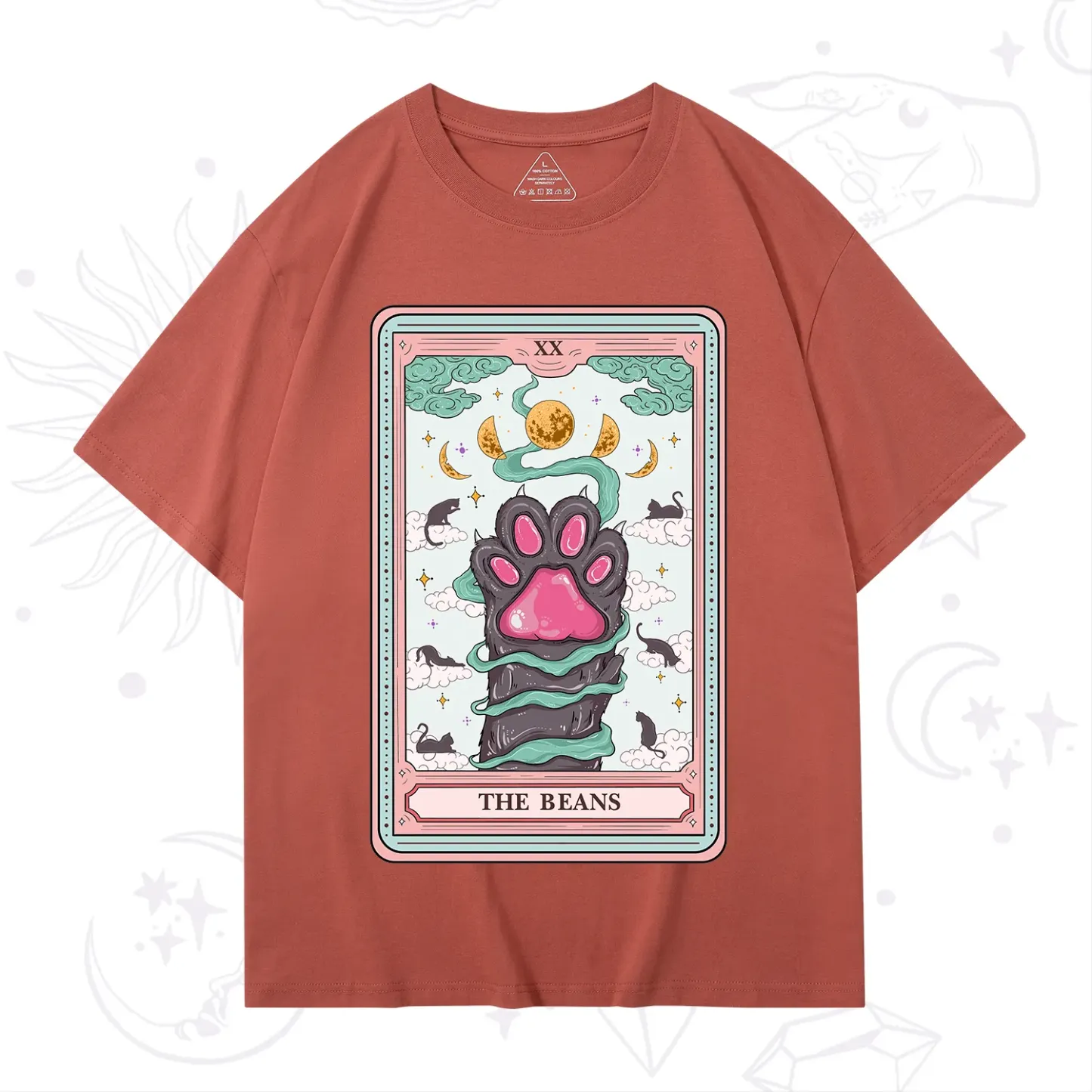 Purplehecate The Beans Cat Tarot T-Shirt